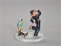 藏品(冬季父子滑冰刀運動)的圖片