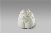 藏品(抽象人形系列/小胖女人撫摸頭髮)的圖片