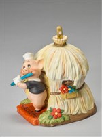 藏品(小紅豬吹笛子/三隻小豬（音樂盒）)的圖片