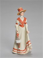 藏品(愛德華時期宮廷仕女/手持蕾絲洋傘)的圖片