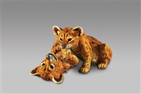 藏品(雙幼獅)的圖片