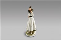 藏品(時裝模特/墨綠洋裝)的圖片