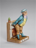 藏品(胖男子Mr.Pickwick倚靠壁爐取暖)的圖片