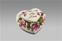 藏品(心形紙鎮/粉紅玫瑰)的圖片