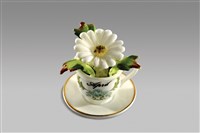 藏品(填土插花系列：月份咖啡杯花/四月太陽花)的圖片