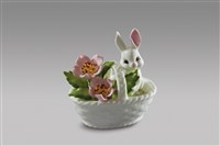 藏品(填土插花系列：兔提籃(中)/梅花)的圖片