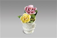 藏品(填土插花系列：高腳杯花/玫瑰)的圖片