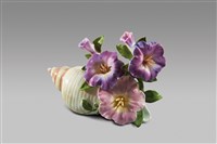 藏品(填土插花系列：貝殼插花(中)/牽牛花)的圖片