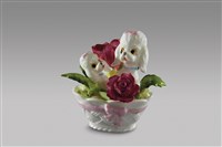 藏品(填土插花系列：籃中動物/犬親子)的圖片