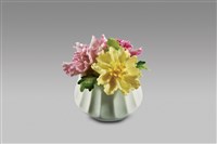 藏品(填土插花系列：圓錐條花盆(大)/一月康乃馨)的圖片