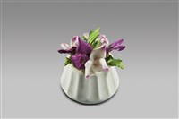 藏品(填土插花系列：圓錐條花盆(大)/二月紫陽)的圖片