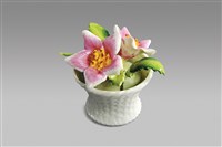 藏品(填土插花系列：竹編花盆(大)/粉紅和頌)的圖片