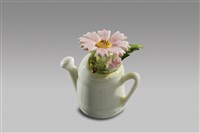 藏品(填土插花系列：灑水壺/四月太陽花)的圖片