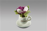 藏品(填土插花系列：小咖啡杯皿/2月堇花)的圖片