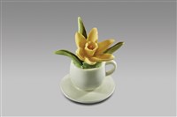 藏品(填土插花系列：小咖啡杯皿/3月水仙)的圖片