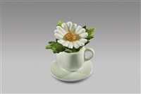 藏品(填土插花系列：小咖啡杯皿/4月太陽花)的圖片