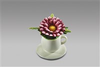 藏品(填土插花系列：小咖啡杯皿/9月紫菊)的圖片