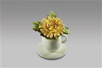藏品(填土插花系列：小咖啡杯皿/11月黃菊)的圖片