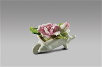 藏品(填土插花系列：小推車/粉紅玫瑰)的圖片