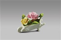 藏品(填土插花系列：小推車/雙色玫瑰)的圖片