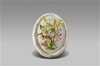 藏品(四季掛皿/冬天(小黃花與粉色花))的圖片