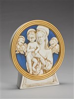 藏品(裝飾檯座音樂盒（聖母馬利亞抱聖子耶穌）)的圖片