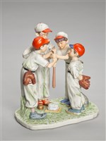 藏品(棒球隊員與教練相互打氣)的圖片