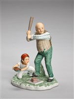 藏品(祖孫一起打棒球)的圖片