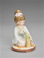 藏品(日本女孩插花/竹瓶)的圖片