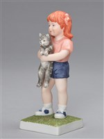 藏品(女/抱貓)的圖片