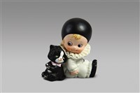 藏品(黑帽系列：坐姿/貓倚背)的圖片