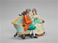 藏品(貴族男女椅上談天)的圖片