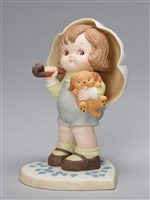 藏品(撐傘的比利小男孩和小狗布偶/ Let Love Reign/Billie Bumps和Frisky Fido)的圖片