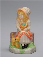 藏品(小孩系列：抱著花籃的金髮女孩)的圖片