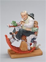 藏品(老人與小孩騎木馬)的圖片