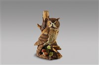 藏品(貓頭鷹/古木立與香菇)的圖片