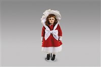 藏品(戴帽紅外套古典仕女)的圖片