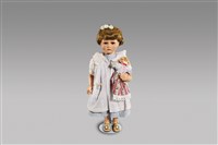 藏品(鄉村姑娘：哭泣/抱洋娃娃)的圖片