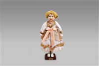 藏品(鄉村姑娘：粉紅色蝴蝶結/白色洋裝)的圖片