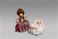 藏品(紫服媽媽搖床組(音))的圖片