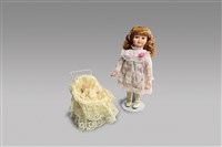 藏品(女孩推嬰兒車組(白))的圖片