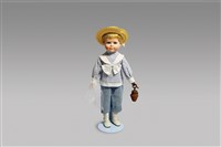 藏品(戴帽男孩/捕魚)的圖片