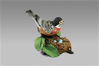 藏品(單鳥佇立系列：美國麻雀/鳥巢)的圖片