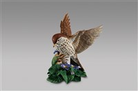 藏品(飛鳥系列：褐雀/藍色花)的圖片