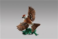 藏品(飛鳥系列：麻雀/側姿展翅)的圖片