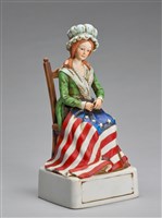 藏品(酒瓶系列：縫製美國國旗)的圖片