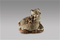 藏品(狐狸親子)的圖片