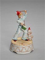 藏品(打鼓小丑與狗)的圖片