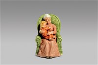 藏品(親子系列：祖母抱孫女/坐椅(音))的圖片