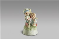 藏品(男女孩抱鵝/兔付(音))的圖片